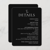 シンプルの結婚モダン詳細・エンクロージャ・カード エンクロージャーカード (正面/裏面)