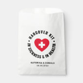 シンプルの結婚二日酔い回復キットの好意バッグ フェイバーバッグ (正面)