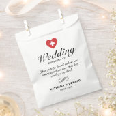 シンプルの結婚二日酔い回復キットの好意バッグ フェイバーバッグ (クリップ留めされた状態)