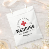 シンプルの結婚二日酔い回復キットの好意バッグ フェイバーバッグ (クリップ留めされた状態)