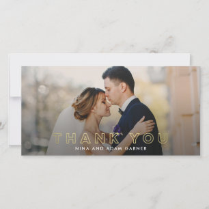 シンプルの結婚概要 サンキューカード