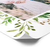 シンプルの緑 |写真の追加 ポスター (角)