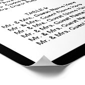 シンプルの縁ど表結婚示 ポスター (角)