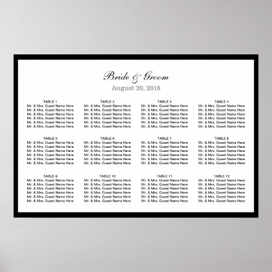 シンプルの縁ど表結婚示 ポスター (正面)