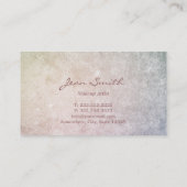 シンプルの繊細なメイクアップアーティスト 名刺 (裏面)