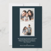 シンプルの色| Merlot Vertical Photo（Merlot Vertical写真） 招待状 (裏面)