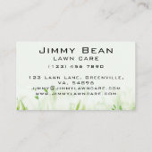 シンプルの芝気に刈りサービス 名刺 (裏面)