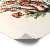 シンプルの茸 ポスター (角)