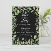 シンプルの葉、日付の結婚保存 セーブザデート (スタンド正面)