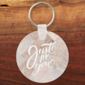 シンプルの薄い大理石 キーホルダー (正面)