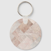 シンプルの薄い大理石 キーホルダー (裏面)