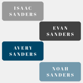 シンプルの衣服名 ラベル