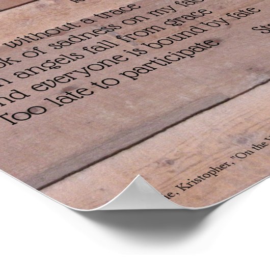 シンプルの詩 ポスター (角)