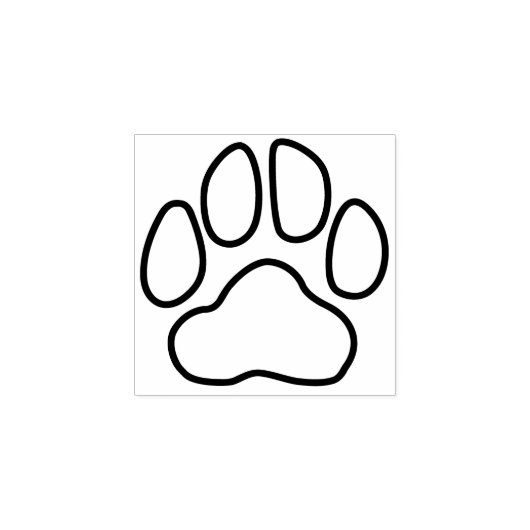 シンプルの輪郭の手の印刷ゴム印 ラバースタンプ (インプリント)