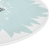 シンプルの青の花 カッティングボード (角)