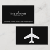 シンプルの飛行機 名刺 (正面/裏面)