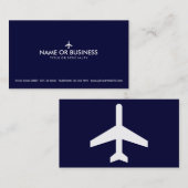シンプルの飛行機 名刺 (正面/裏面)