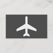 シンプルの飛行機 名刺 (裏面)