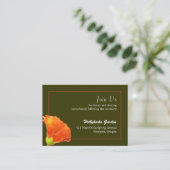 シンプルのHollyhockウェディングレセプション エンクロージャーカード (スタンド正面)