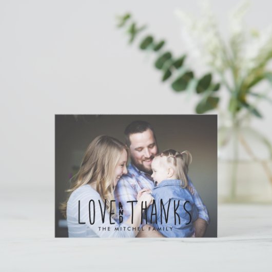 シンプルはっきりしたと黒 |写真はがき ポストカード (スタンド正面)