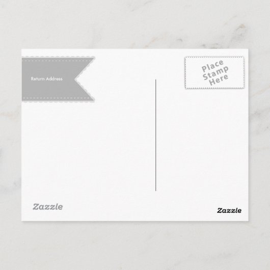 シンプルはっきりしたと黒 |写真はがき ポストカード (裏面)