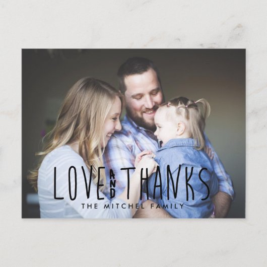 シンプルはっきりしたと黒 |写真はがき ポストカード (正面)