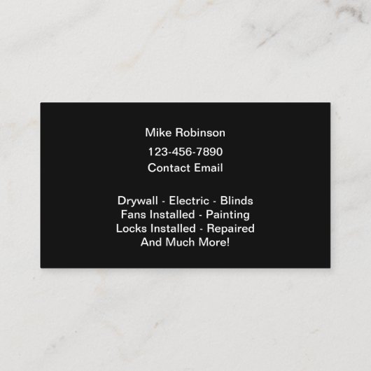 シンプルはっきりしたのスタイル名刺 名刺 (裏面)