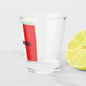 シンプルはっきりしたイタリアンフラパーソナライズされたグ ショットグラス (右)