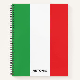 シンプルはっきりしたイタリアンフラパーソナライズされたグ ノートブック