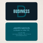 シンプルはっきりしたカスタマイズモノグラムの名 (正面&裏面)