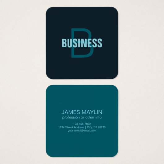 シンプルはっきりしたカスタマイズモノグラムの名 (正面&裏面)