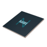 シンプルはっきりしたカスタマイズモノグラムの名 タイル<br><div class="desc">カスタマイズ可能な名前モノグラム、好きなように編集。</div>