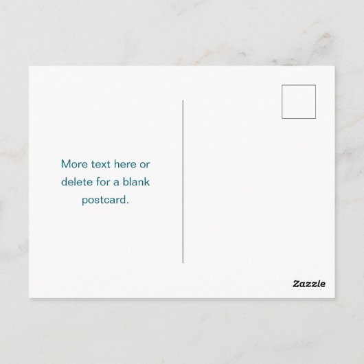 シンプルはっきりしたカスタマイズモノグラムの名 ポストカード (裏面)