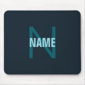 シンプルはっきりしたカスタマイズモノグラムの名 マウスパッド (正面)