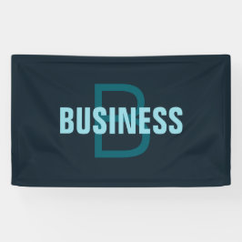 シンプルはっきりしたカスタマイズモノグラムの名 横断幕