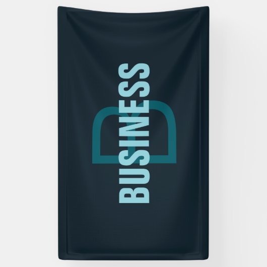 シンプルはっきりしたカスタマイズモノグラムの名 横断幕 (縦)