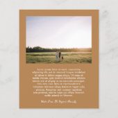 シンプルはっきりしたタイポグラフィ写真モダンクリスマスカード (裏面)