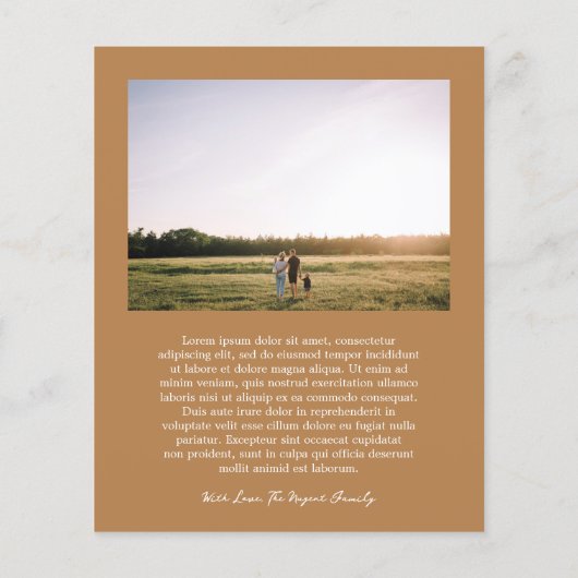 シンプルはっきりしたタイポグラフィ写真モダンクリスマスカード (裏面)