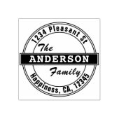 シンプルはっきりしたタイポグラフィ差出人住所 ラバースタンプ (インプリント)