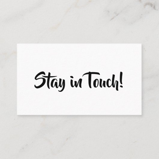 シンプルはっきりしたタイポグラフィ「引っ越しました」カード 名刺 (裏面)