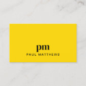 シンプルはっきりしたマスタードイエロー名刺 名刺 (正面)