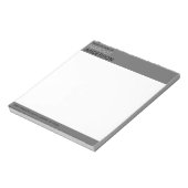 シンプルはっきりしたミニマル縁どGray From the Desk of of of of The ノートパッド (回転)