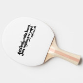 シンプルはっきりした信仰インスピレーション引用文 卓球ラケット (横)