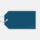 シンプルはっきりした型アクアブルー ギフトタグ (裏面横)