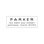 シンプルはっきりした型ハ書ンド差出人住所 セルフインキングスタンプ (デザイン)