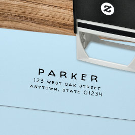 シンプルはっきりした型ハ書ンド差出人住所 セルフインキングスタンプ