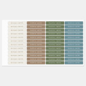 シンプルはっきりした型防水名 ラベル (シート)