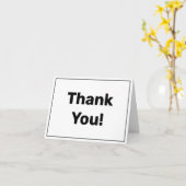 シンプルはっきりした独身の線縁ど「ありがとう」 カード (黄色い花)