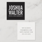 シンプルはっきりした スクエア名刺 (正面/裏面)