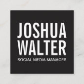 シンプルはっきりした スクエア名刺 (正面)